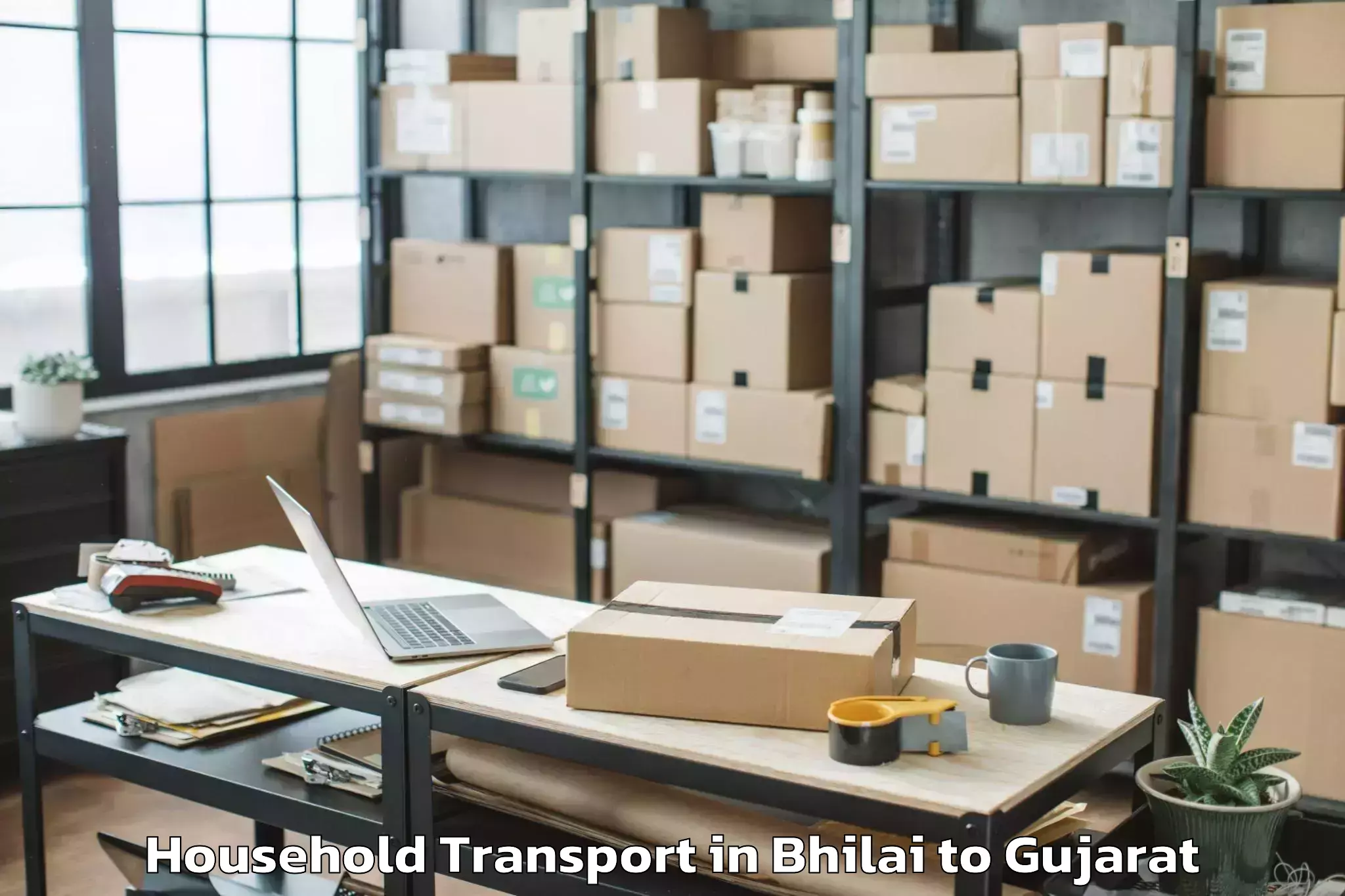 Easy Bhilai to Talala Household Transport Booking